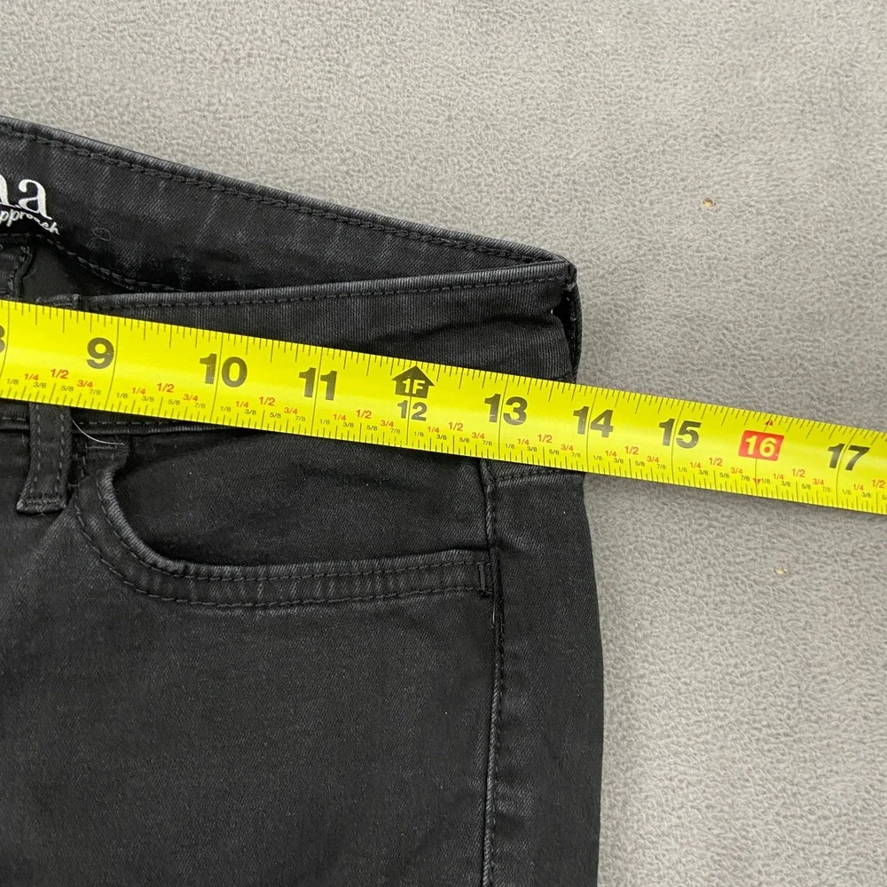ana A New Approach Black Mid-Rise Jeggings Skinny Pants Womens Size 2‎